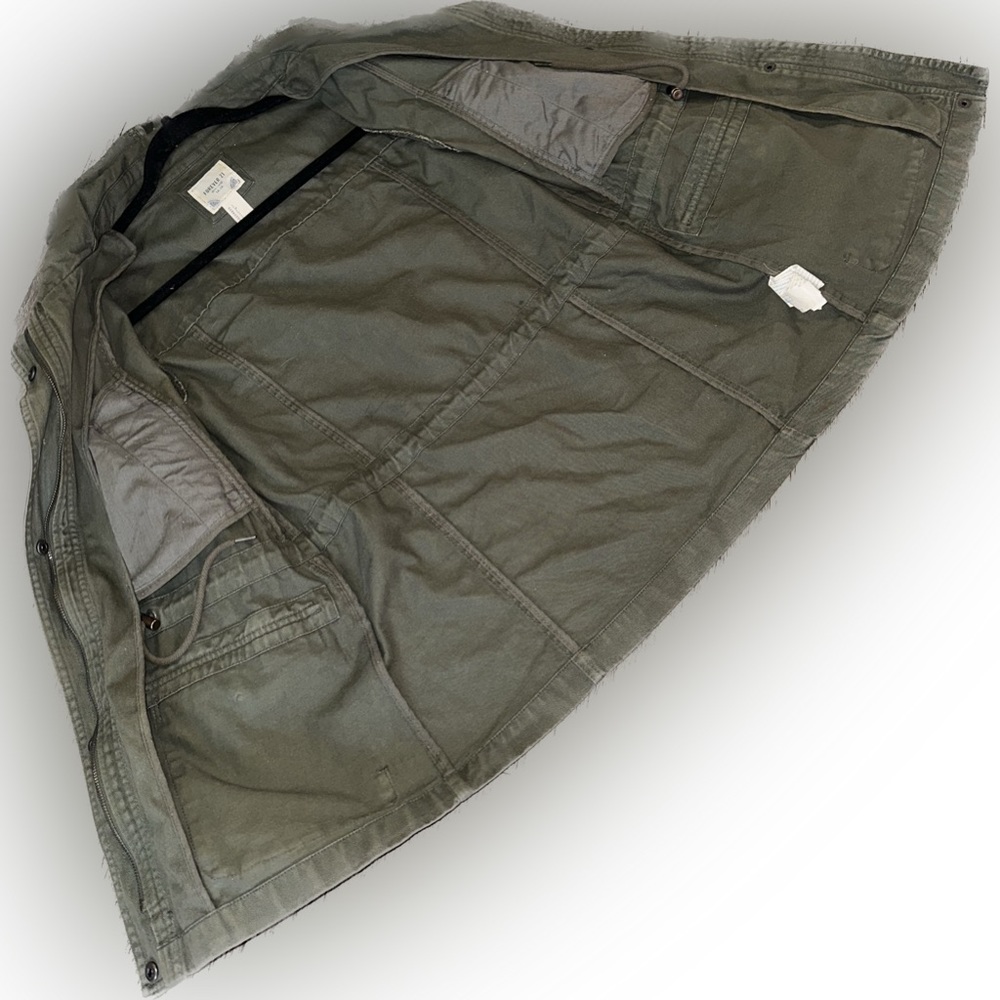 Forever 21 Olive Jacket Size S - Picture 5 of 14